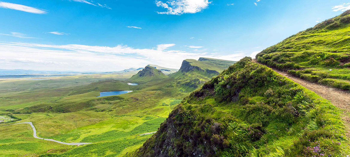 Explore the Isle of Skye including the Quiraing when you book a tour with our Portree taxi BW's Taxi