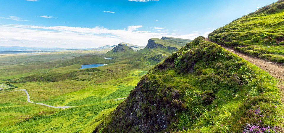 Explore the Isle of Skye including the Quiraing when you book a tour with our Portree taxi BW's Taxi